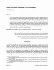 Research paper thumbnail of Queer Educations: Pondering Perverse Pedagogy