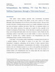 Research paper thumbnail of Schopenhauer, the Sublime, TV: Can We Have a Sublime Experience through a Television Screen?