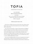 Research paper thumbnail of CFP: Black Lives, Black Politics, Black Futures | TOPIA: Canadian Journal of Cultural Studies
