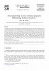PDF) Writing Across the Curriculum