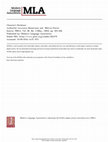 Research paper thumbnail of Letter in PMLA "Forum" on Chaucer's Pardoner (1983)