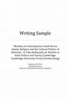 Research paper thumbnail of Muslims in Contemporary South Korea: Islamic Religion and the Cultural Politics of Ethnicity