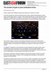 Research paper thumbnail of The burden of guilt in post-unification Korea