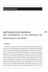 Research paper thumbnail of Mitteilen und Urteilen. Eine Annäherung an das Mitteilen mit Franz Kafkas "Das Urteil"