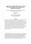 Research paper thumbnail of Improving consumption measurement and other survey data through CAPI: Evidence from a randomized experiment