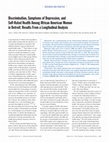 Research paper thumbnail of Discrimination, Symptoms of Depression, and Self-Rated Health Among African American Women in Detroit: Results From a Longitudinal Analysis
