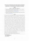 Research paper thumbnail of The relevance of outsourcing and leagile strategies in performance optimization of an integrated process planning and scheduling model