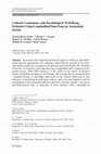 Research paper thumbnail of Cultural Consonance and Psychological Well-Being. Estimates Using Longitudinal Data from an Amazonian Society