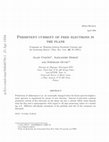 Research paper thumbnail of Persistent Current of Free Electrons in the Plane