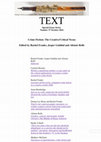 Research paper thumbnail of (Rachel Franks, Jesper Gulddal and Alistair Rolls, Eds) TEXT: Journal of Writers and Writing Courses - Special Issue 37 - Crime Fiction: the creative/critical nexus