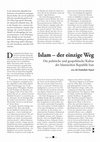 Research paper thumbnail of Islam – der einzige Weg: Die politische und geopolitische Kultur der Islamischen Republik Iran [Islam – the only way: The Islamic Republic of Iran’s political and geopolitical culture]
