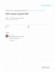 Research paper thumbnail of ERP is dead long live ERP 1