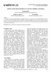 Research paper thumbnail of Application development in ASP.NET mobile controls