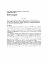 Research paper thumbnail of Collaborative practices in an unmediated online TESL forum