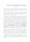 Research paper thumbnail of 'Towards a phenomenology of performance - East meets West', in Theatre Theories, A. Frost (Ed.), UEA 2000, pp. 211-226.