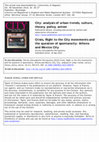 Research paper thumbnail of Crisis, Right to the City movements and the question of spontaneity: Athens and Mexico City