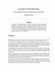 Research paper thumbnail of Creation of World Cities:  New Opportunities for Economies in Transition (2016)