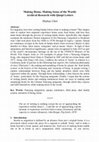 Research paper thumbnail of (Book Chapter) Making Home, Making Sense of the World: Archival research with qiaopi letters, in Private and Public Voices: An Interdisciplinary Approach to Letters and Letter Writing, ed. by Kathryn McDonald-Miranda and Karin Koehler (Oxford: Inter-disciplinary Press, 2015), pp. 59-76.