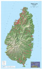 Research paper thumbnail of St Lucia Topographic Map