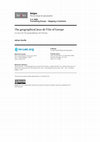 Research paper thumbnail of The geographical Jeux de l'Oie of Europe