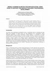 Research paper thumbnail of Kearney, M., & Maher, D. (2012). Mobile learning in maths teacher education: Driving  pre-service teachers’ professional development.  Australian Educational  Computing (27)3, 78-86.