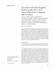 Research paper thumbnail of Excavations of the New Kingdom Fortress in Jaffa, 2011-2014: Traces of Resistance to Egyptian Rule in Canaan