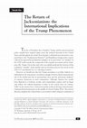 Research paper thumbnail of The Return of Jacksonianism: the International Implications of the Trump Phenomenon