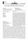 Research paper thumbnail of Same but Different? Distributed Creativity in the Internet Age