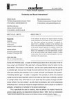 Research paper thumbnail of Creativity and Social Interactions