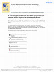 Research paper thumbnail of A new insight to the role of bubble properties on inertial effect in particle–bubble interaction
