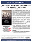 Research paper thumbnail of Josephus and the Theologies of Ancient Judaism--NOW OUT IN PAPER! (Discount flyer attached here)
