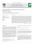Research paper thumbnail of Corrosion and adhesion study of polyurethane coating on silane pretreated aluminum