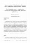 Research paper thumbnail of Saber y razón en el Neoplatonismo