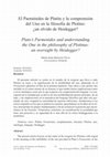 Research paper thumbnail of El Parménides de Platón