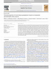 Research paper thumbnail of Thermal properties of novel binary geopolymers based on metakaolin and alternative silica sources