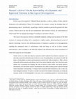 Research paper thumbnail of Husserl's Hybris? On the Knowability of a Dynamic and Equivocal Universe in the Logical Investigations