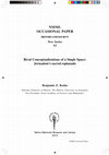 Research paper thumbnail of NMML OCCASIONAL PAPER HISTORY AND SOCIETY Rival Conceptualizations of a Single Space: Jerusalem's sacred esplanade Nehru Memorial Museum and Library 2014