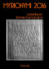 Research paper thumbnail of Laurent Bricault, Efstathia Dionysopoulou, Myrionymi (2016) - The Greek and Latin epithets of Isis, Serapis, Anubis and Harpokrates