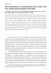 Research paper thumbnail of The involvement of Czechoslovakia in the Greek Civil War and the special missions of the KKE