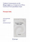 Research paper thumbnail of Vedantic Commentaries on the Bhagavadgita as a Component of Three Canonical Texts (prasthana-trayi)