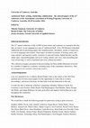 Research paper thumbnail of (Niloofar Fanaiyan, Rachel Franks and Jessica Seymour, Eds) Authorised Theft: the peer reviewed proceedings of the 21st conference of the Australasian Association of Writing Programs