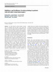 Research paper thumbnail of Inhibitory and facilitatory location priming in patients with left-sided visual hemi-neglect