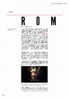 Research paper thumbnail of ROM (1989) – an interview with Menelaos Karamaghiolis