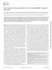 Research paper thumbnail of Etest® cannot be recommended for in vitro susceptibility testing of Mucorales