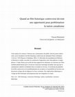 Research paper thumbnail of Quand un film historique controversé devient une opportunité pour problématiser la nation canadienne