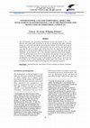 Research paper thumbnail of INTERNATIONAL LAW AND TERRITORIAL CRISES: THE INVOLVEMENT OF INTERNATIONAL LAW IN THE PREVENTION AND RESOLUTION OF TERRITORIAL CONFLICTS