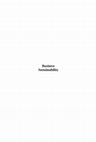 PDF) Business Sustainability