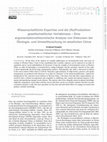 Research paper thumbnail of Wissenschaftliche Expertise und die (Re)Produktion gesellschaftlicher Verhältnisse – Eine argumentationstheoretische Analyse von Diskursen der Ökologie-und Umweltforschung im westlichen China