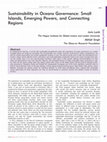 Research paper thumbnail of Sustainability in Oceans Governance: Small Islands, Emerging Powers, and Connecting Regions