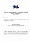 29/2-F4 専用 PDF) Etude des qualités chimiques et géochimiques du bassin